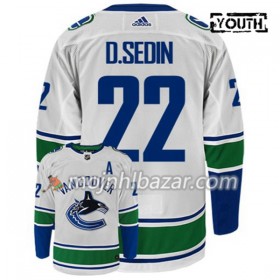 Dresovi Vancouver Canucks DANIEL SEDIN 22 Adidas Bijela Authentic - Dječji